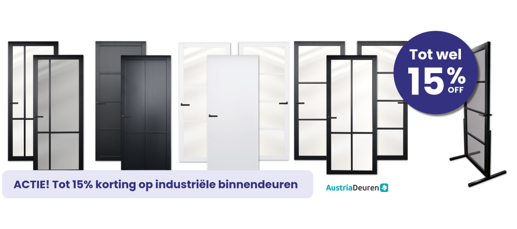 Tot 15% korting op industriële binnendeuren van Austria